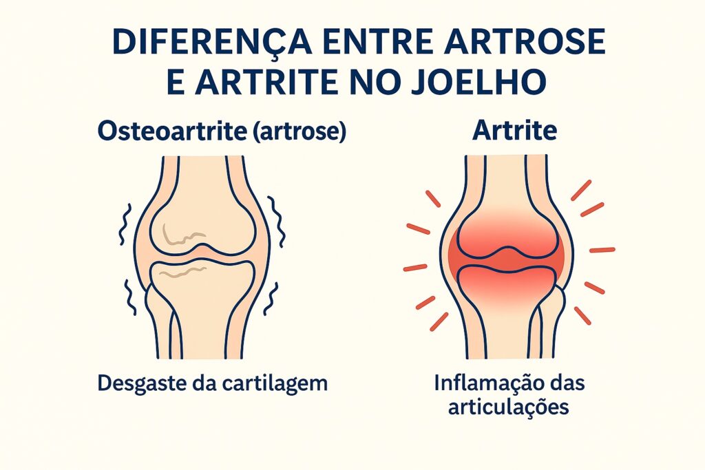 diferenca artrose artrite joelho Artrose de joelho,Artrose,Dor no joelho