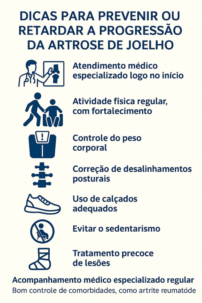 infografico artrose prevencao Artrose de joelho,Artrose,Dor no joelho