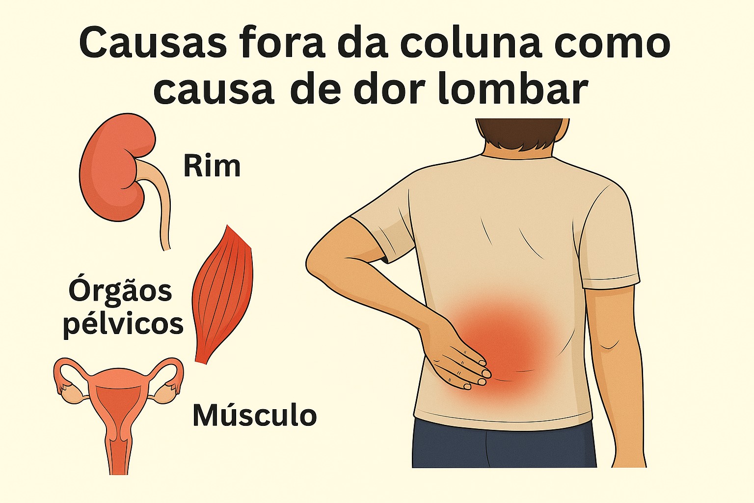 dor lombar causas não relacionadas à coluna